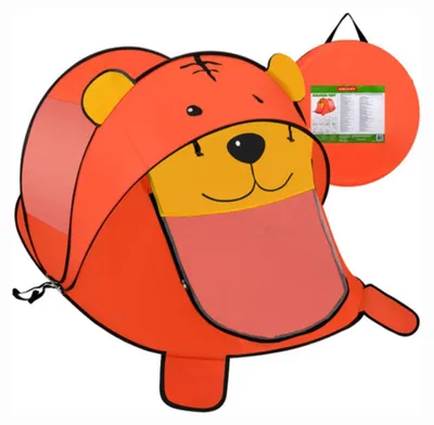Produktbild von Kruzzel 27666 Kinder-Strandzelt 180 x 95 x 82 cm, Teddybär