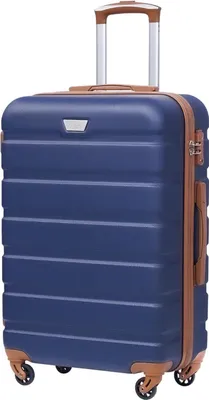 Produktbild von COOLIFE Premium Hartschalenkoffer Trolley Handgepäck Blau Braun