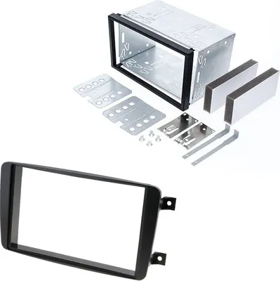 Produktbild von Audioproject A299 - Autoradio Set Radioblende Doppel DIN 2 DIN kompatibel MERCEDES C-Klasse W203 CLK C209 Viano Vito Einbaurahmen Metallschacht