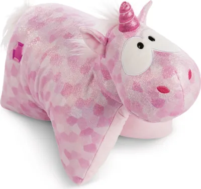 Produktbild von NICI Theodor and Friends Kuscheltierkissen Einhorn Pink Diamond, Kuscheltier Kissen, Kuschelkissen, 40 x 30 cm, 47636