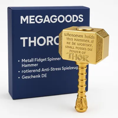 Zdjęcie produktu dla Metal Fidget Spinner Hammer Obrotowa zabawka antystresowa Prezent PL.