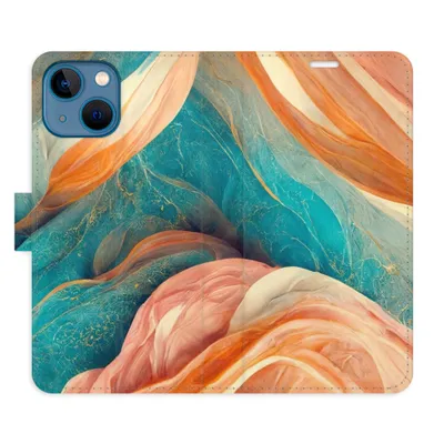 Obrázek produktu pro Flipové pouzdro iSaprio - Blue and Orange pro iPhone 13 mini