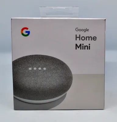 Zdjęcie produktu dla Google Home Mini, 4 cm, Bezprzewodowy, 2,4 - 5 GHz, Micro-USB B, 1,5 m, Szary