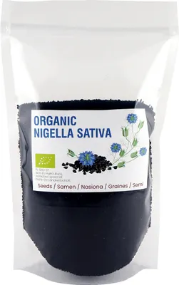 Produktbild von Schwarzkümmel Samen, ganz, Organisch Nigella Sativa 900g