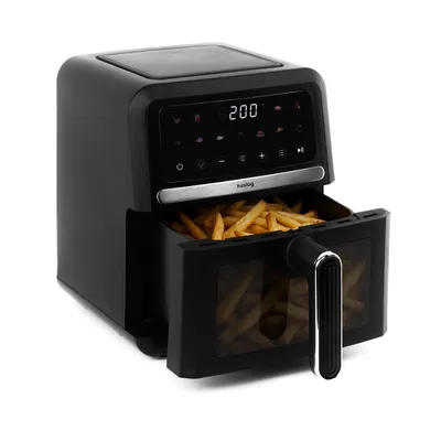 Zdjęcie produktu dla Huslog frytkownica beztłuszczowa Air Fryer 5 l 1500 W LED 10 programów wizjer podświetlenie