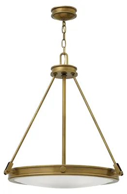 Immagine prodotto di Lampadario Contemporaneo Collier In Acciaio Ottone Antico Vetro 4 Luci E14
