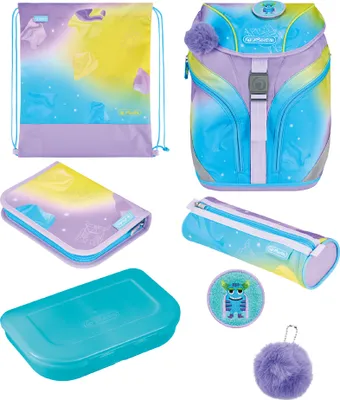 Zdjęcie produktu dla Herlitz Grundschulrucksack SoftLight GREENline Little Monste