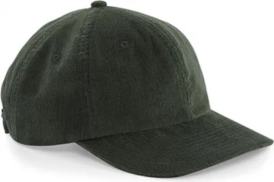 Image de Beechfield B682 | Casquette Heritage Cord / Bande de tissu avec boucle en métal - Couleur : Olive foncé - Taille : One Size
