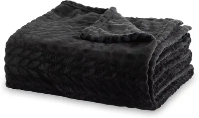 Produktbild von Flanelldecke 220x240 cm, schwarz, für Bett
