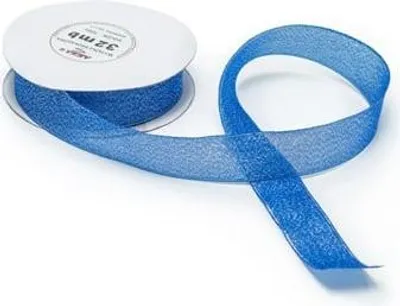 Produktbild von Glitzerband 25 mm 32 m WB7005 blau