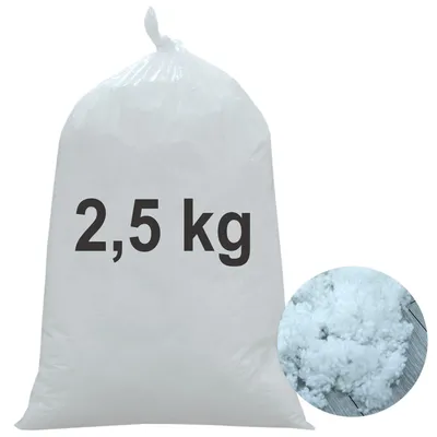 Produktbild von Füllwatte waschbar 2,5kg 125 Liter | Kissenfüllung Polyester Faserbällchen 95°C Kochwäsche, Füllmaterial Kuscheltiere, Stopfwatte, Bastelwatte
