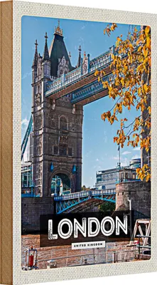 Produktbild von Holzschild Reise 20x30cm London UK Big Ben Reiseziel Schild