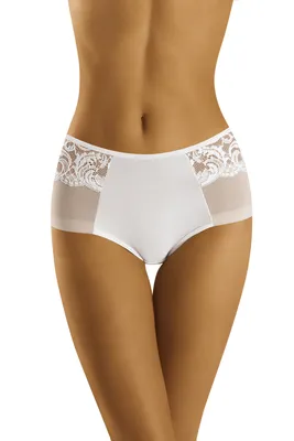 Produktbild von Wolbar dame slip unterhose spitze tülll netz unterwäsche wb431, weiß, m