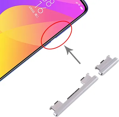 Obrázok produktu pre Pre Xiaomi Mi 9 Lite Sidekeys Sidekeys Silver Náhradný diel Príslušenstvo Oprava