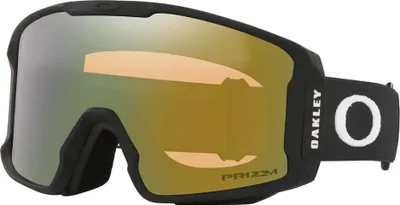Zdjęcie produktu dla Gogle Oakley Line Miner M Prizm Gogle narciarskie Czarne Prizm Sage Gold Iridium/CAT3 Męskie, damskie Czarne Prizm Sage Gold Iridium/CAT3