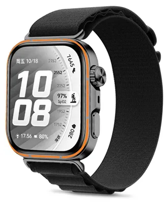 Obrázok produktu pre TECH-PROTECT nylonový remienok pre hodinky HUAWEI WATCH FIT 3 / 4 / 4 PRO / 5 / 5 PRO, čierna farba (5906302325764)