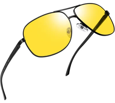 Produktbild von Joopin Klassische Nachtsichtbrille Gelb Nachtfahrbrille Autofahren UV400