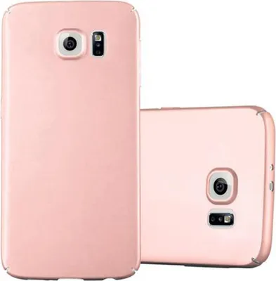 Produktbild von Cadorabo Hülle für Samsung Galaxy S6 Schutzhülle in Rosa Hard Case Handy Hülle Etui