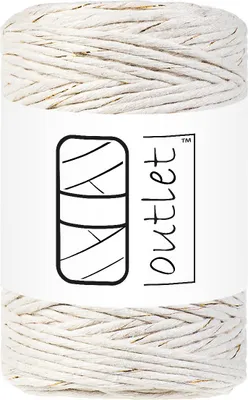 Produktbild von Goldnaturweiß   twisted cord 1.5mm 100m Outlet