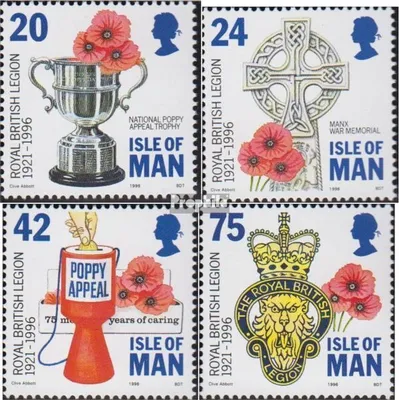 Produktbild von Briefmarken GB - Isle of Man 1996 Mi 684-687 (kompl.Ausg.) postfrisch Kriegsveteranen