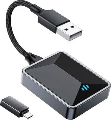 Obrázek produktu pro Bezdrátový adaptér pro Android Auto a CarPlay, 5,8 GHz, Plug-and-Play, nízká latence
