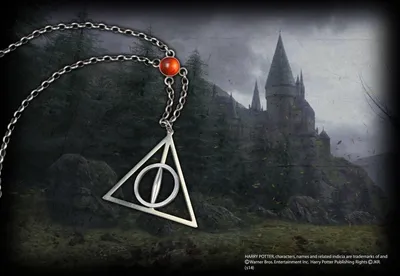 Immagine prodotto di Naszyjnik Xenophiliusa Lovegooda 1/1 Harry Potter z symbolem Deathly Hallows 56 cm