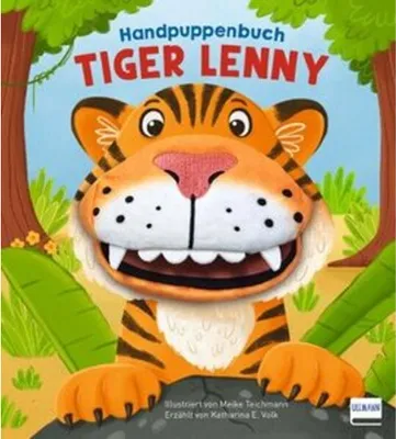 Immagine prodotto di Libro di marionette a mano - Tiger Lenny
