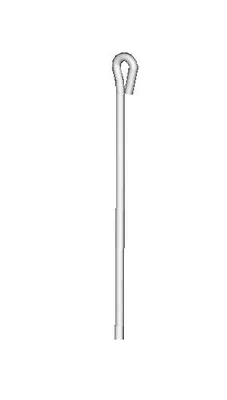 Produktbild von Abhängedraht mit Öse 1250 mm 50 Stück