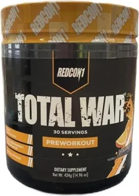Produktbild von Redcon1 Total War Pre-Workout-Nahrungsergänzungsmittel, Orange Crush, Pulver, 424 g 17439