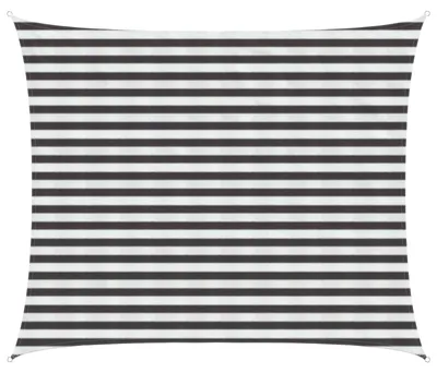 Obrázek produktu pro vidaXL Sluneční plachta, antracitová a bílá, 2,5 x 4 m, HDPE