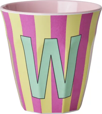 Produktbild von Rice Becher - ROSA/PINK/GELB - Buchstabe W