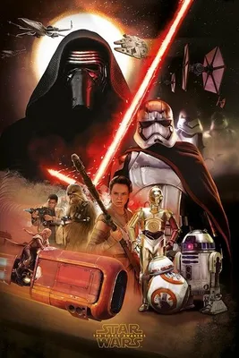 Obrázek produktu pro STAR WARS: Epizoda VII – Fotomontáž – 61 x 91,5 cm – Plakát