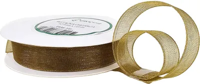 Produktbild von Farbband / Organzaband gold 12mm x 23m