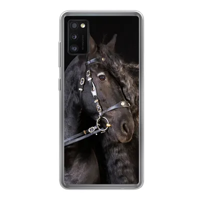 Produktbild von MuchoWow® Handyhülle Schutzhülle Hülle für Samsung Galaxy A41 Pferd - Halfter - Mähne Silikon Softcase Handy Hülle - Mobiltelefon