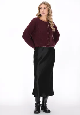 Image de Pull pour femme SAPORTA - couleur bordeaux, taille XS/S