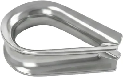 Productafbeelding van Staalkabel Vingerhoed - Touw Kous Roestvrijstaal - Touw Beschermen - V2A 304 Roestvrij Staal - 8mm - Zilverkleurig