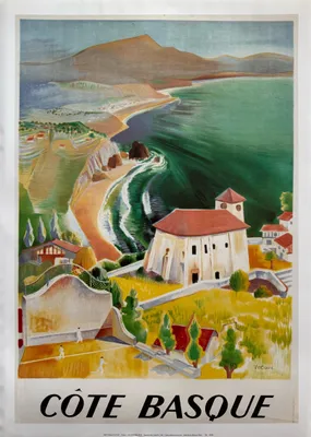 Produktbild von Côte Basque - VECOUX - 50x70 cm, Plakat/Poster