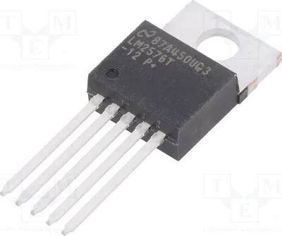 Produktbild von 1x UAusg: 12V -5 UEing: 4÷40V DC/DC Wandler buck LM2576T-12/NOPB Spannunegler - DC/