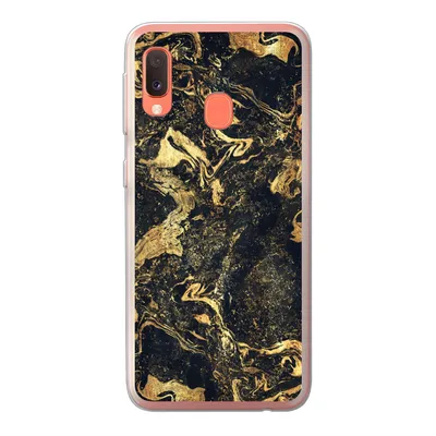 Produktbild von MuchoWow® Handyhülle Schutzhülle Hülle für Samsung Galaxy A20e Marmor - Luxus - Gold Silikon Softcase Handy Hülle - Abdeckung