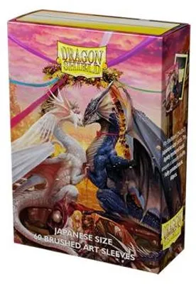 Produktbild von 60 Dragon Shield Japanese Sleeves - Brushed Art - Valentine Dragon 2023