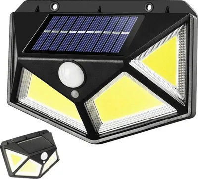 Zdjęcie produktu dla Energooszczędna Lampa Solarna 2000 Lumen z Czujnikiem Ruchu i Zmierzchu, Akumulator 1200mAh