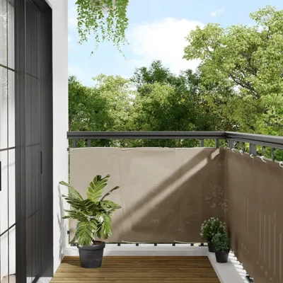 Produktbild von Möbel Balkon-Sichtschutz Taupe 90x1000 cm 100 % Polyester-Oxford - Sonnensegel 4000244