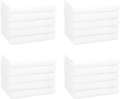 Produktbild von Betz 20 Stück Gästetücher 30x50 cm PREMIUM 100% Baumwolle Set  Farbe: weiß