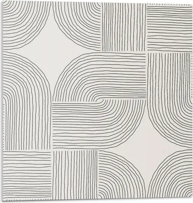 Produktbild von Geometrische Linien Im Layout – Selbstklebend – Wandverkleidung – Wandpaneel – Wanddeko – Dekorative Wandpaneele – 3D Wandpaneele – Wandgestaltung selbstklebend – 4 Stück 50 x 50 cm