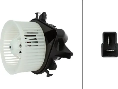 Produktbild von Innenraumgebläse 12 V 174 W 2-polig HELLA passend für u.a. FIAT PUNTO