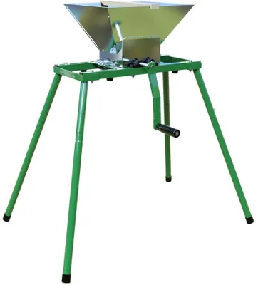 Produktbild von Mühle Strend Pro, für Trauben, Edelstahl, 7 Liter, mit Kunststoffzähnen, Metallständer