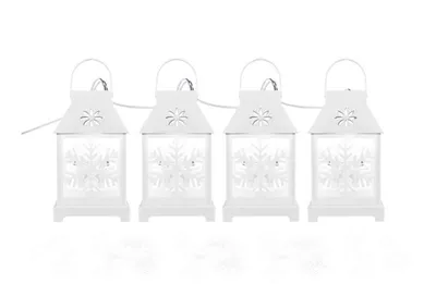 Produktbild von EMOS LED-Weihnachtsgirlande - weiße Windlichter DCLC02