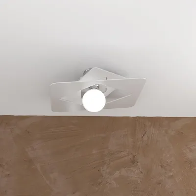 Zdjęcie produktu dla Nowoczesna lampa sufitowa Wacky Metal White 1 Light E27 45Cm