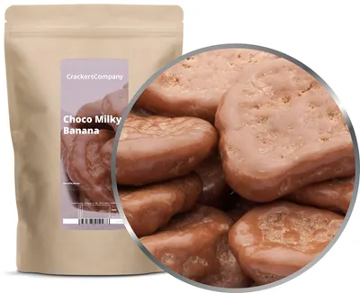 Produktbild von CrackersCompany Schoko-Milch-Bananen (Choco Milky Banana), ZIP-Beutel 400 g