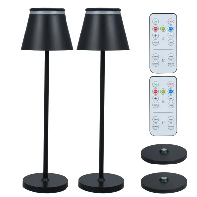 Produktbild von Neoglint LED-Tischlampe, moderne Schreibtischlampe, Touch-Steuerung, dimmbare Nachttischlampe, batteriebetriebene Leselampe mit Ladestation, einstellbare Farbtemperatur, Timerfunktion mit Fernbedienung